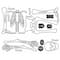 RoomMates Glow In The Dark Skeleton Peel & Stick Giant Decals